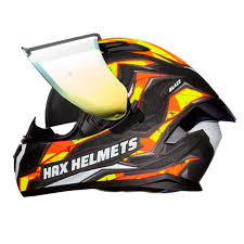 CASCO OBSIDIAN BLAZE NGO/NARANJA